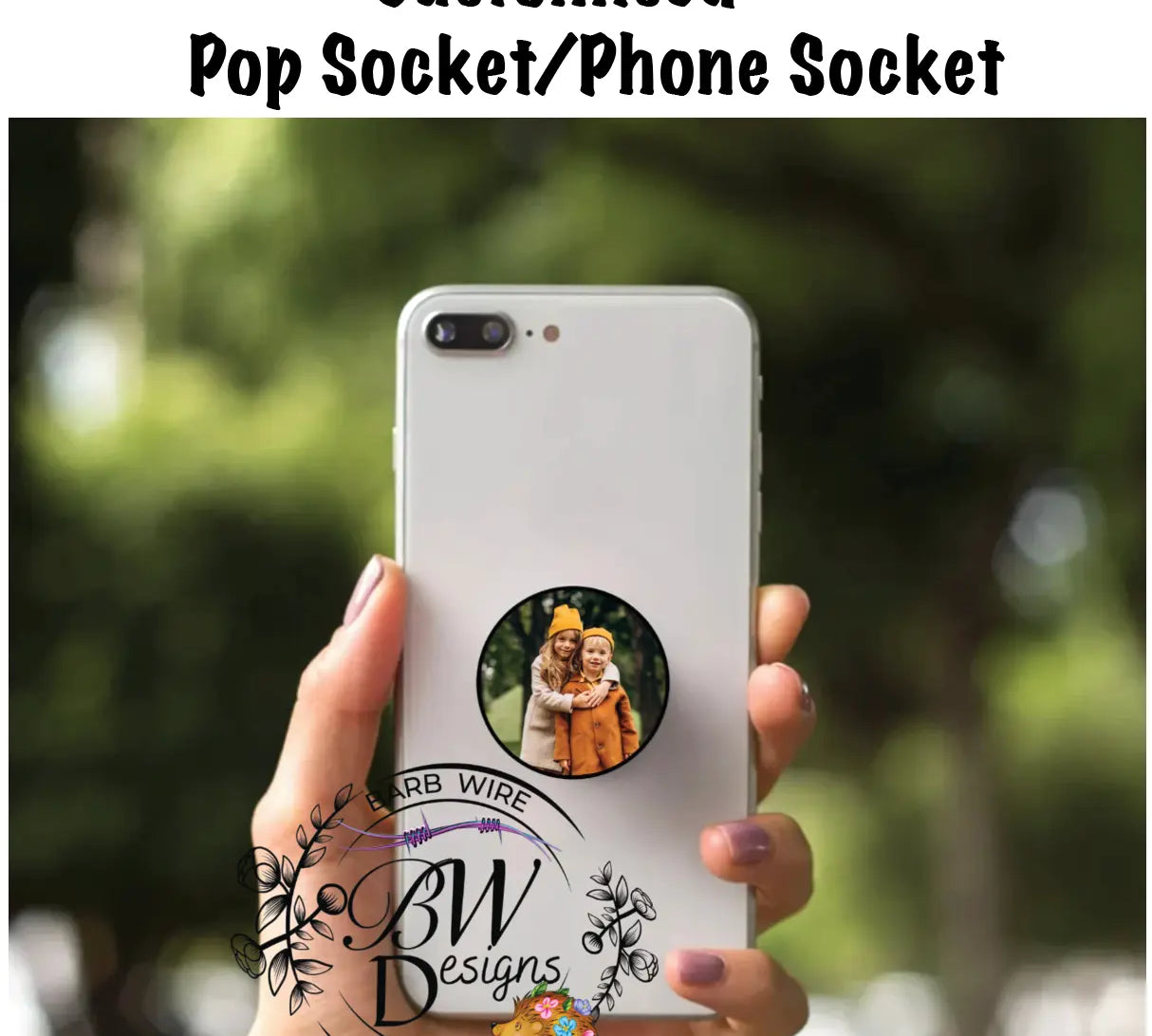 pop Socket Barb Wire Designs