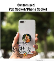 Customised Phone socket/pop Socket