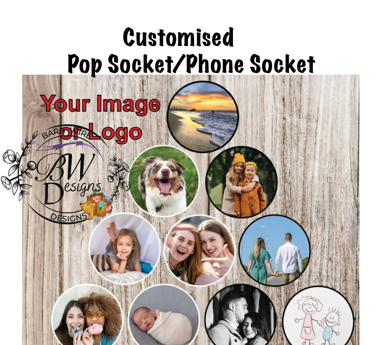 pop Socket Barb Wire Designs
