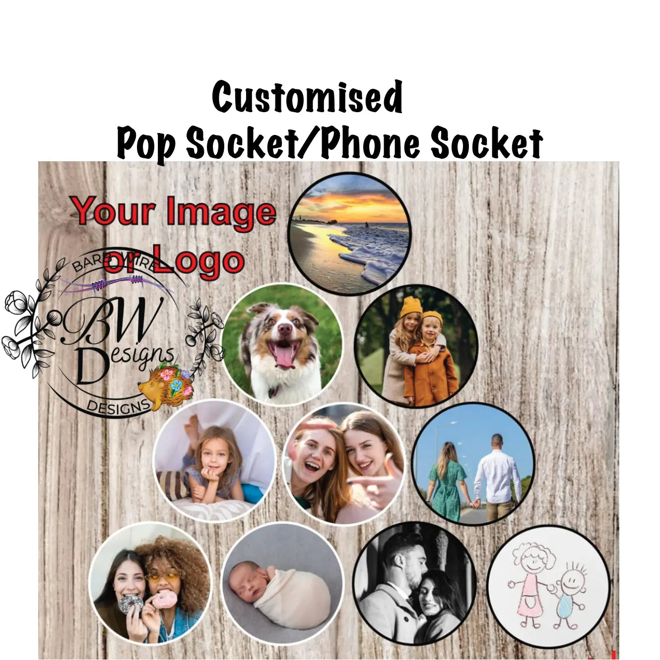pop Socket Barb Wire Designs