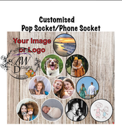 Customised Phone socket/pop Socket
