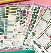 Summer Floral Planners Sticker Sheets