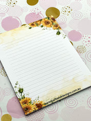 Sunflower Note Pad A5