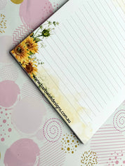 Sunflower Note Pad A5