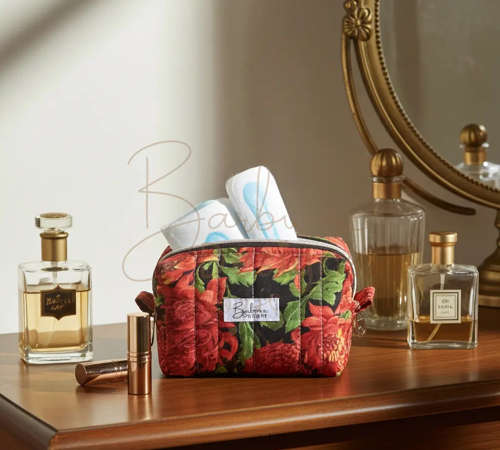 Waratah Mini Makeup Pouch: Your Perfect Travel Companion Barb Wire Designs