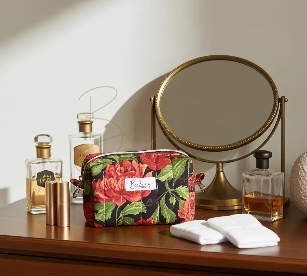 Waratah Mini Makeup Pouch: Your Perfect Travel Companion Barb Wire Designs