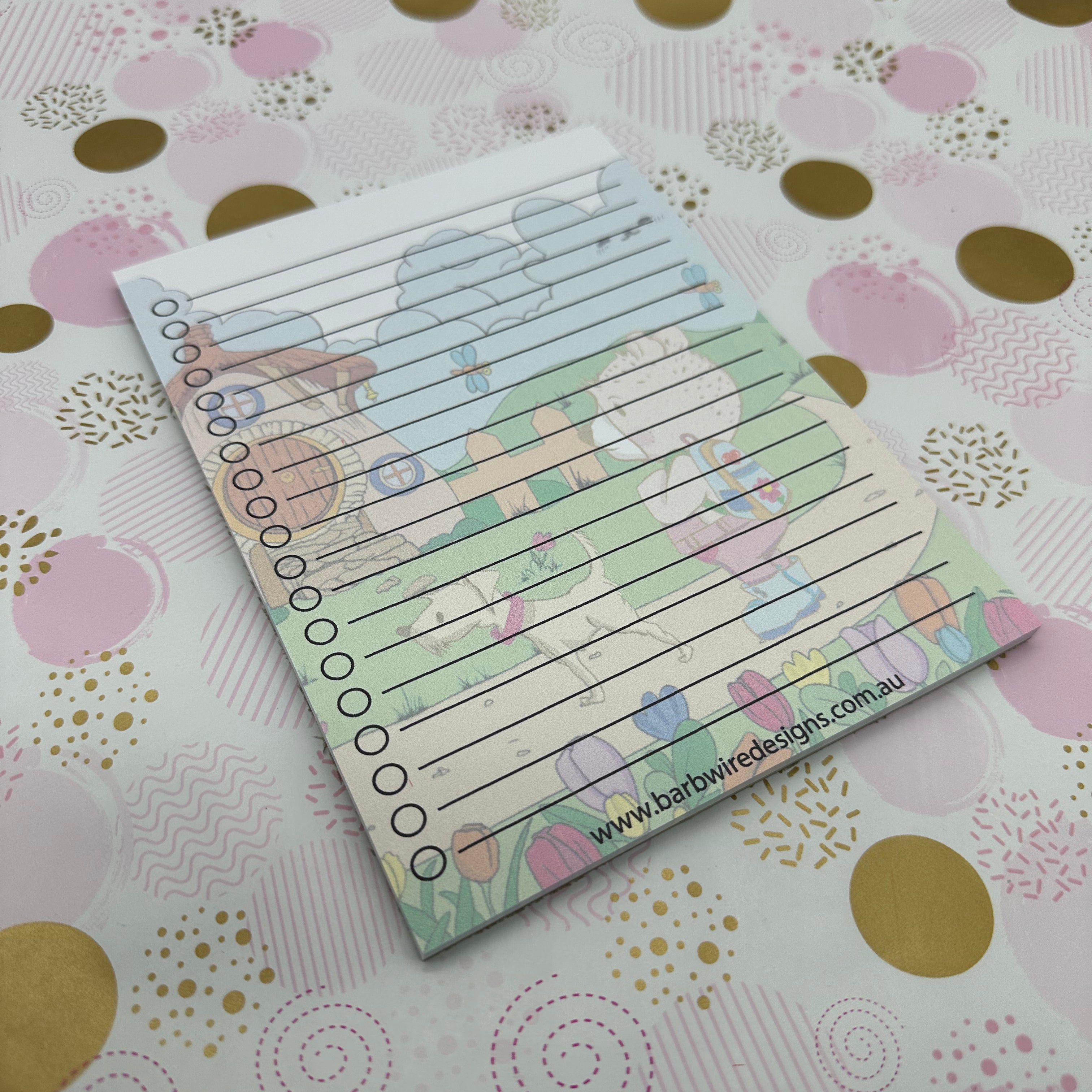 A5 Adventure Bear Notepad | Bear on Adventure Barb Wire Designs