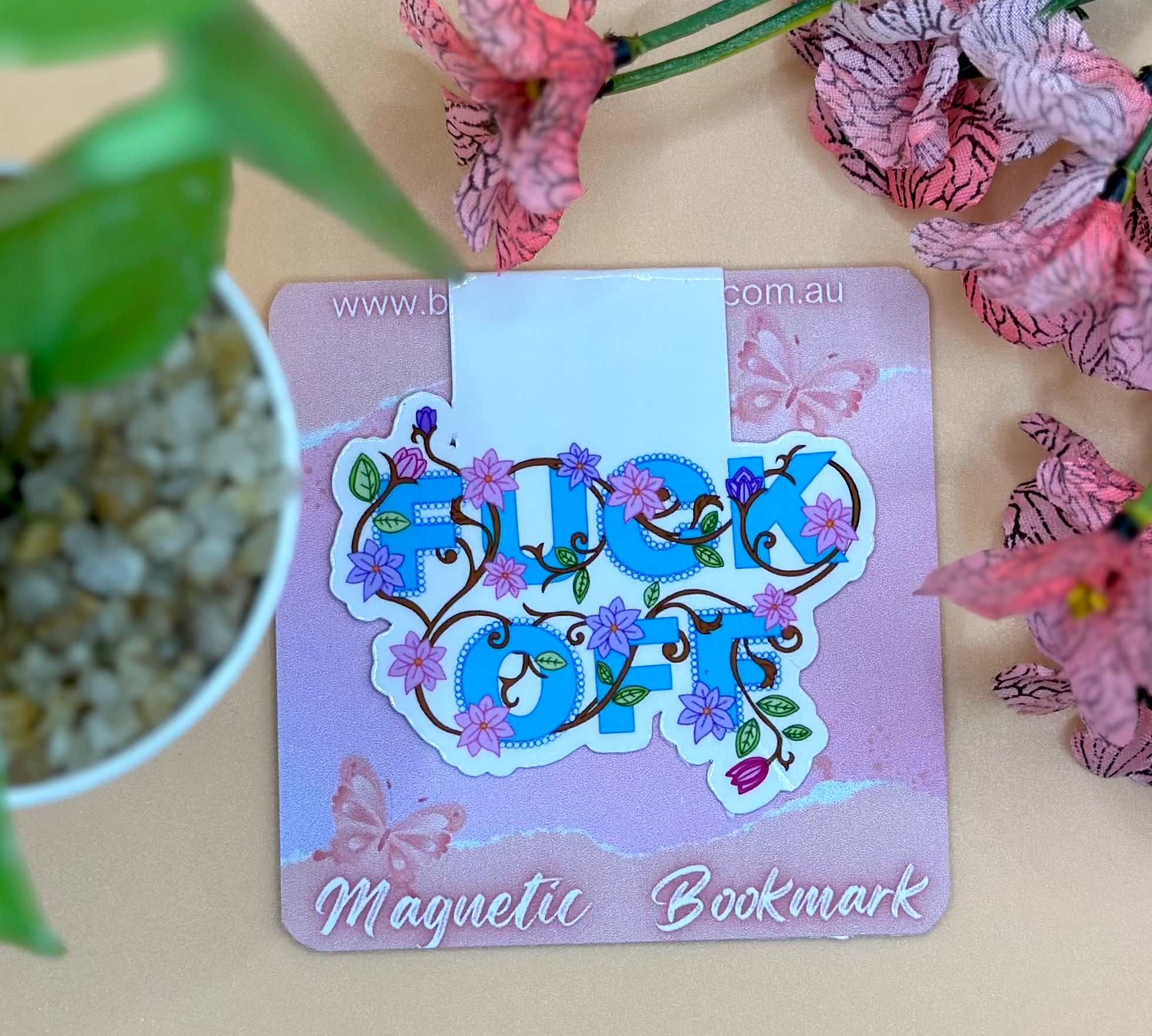 aussie slang magnetic bookmark front