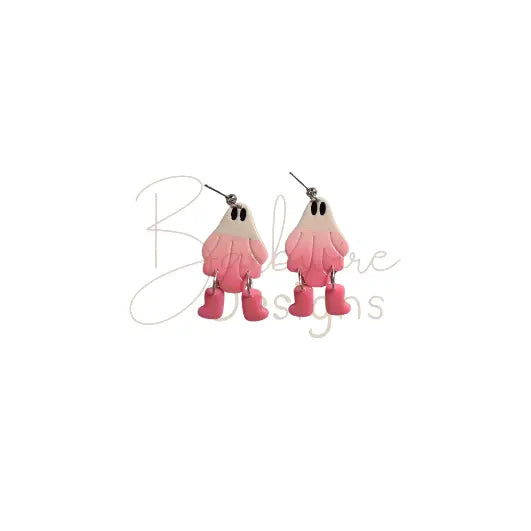 Pink Ombre Thong Earrings Barb Wire Designs
