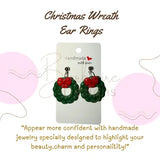 Christmas Wreath Ear Rings