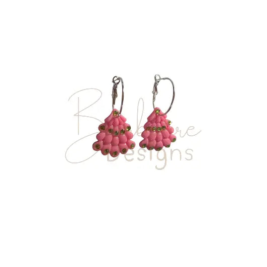 Pink Ombre Thong Earrings Barb Wire Designs