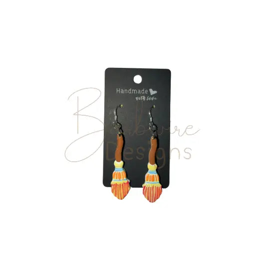 Witches Broom Ear Rings Barb Wire Designs