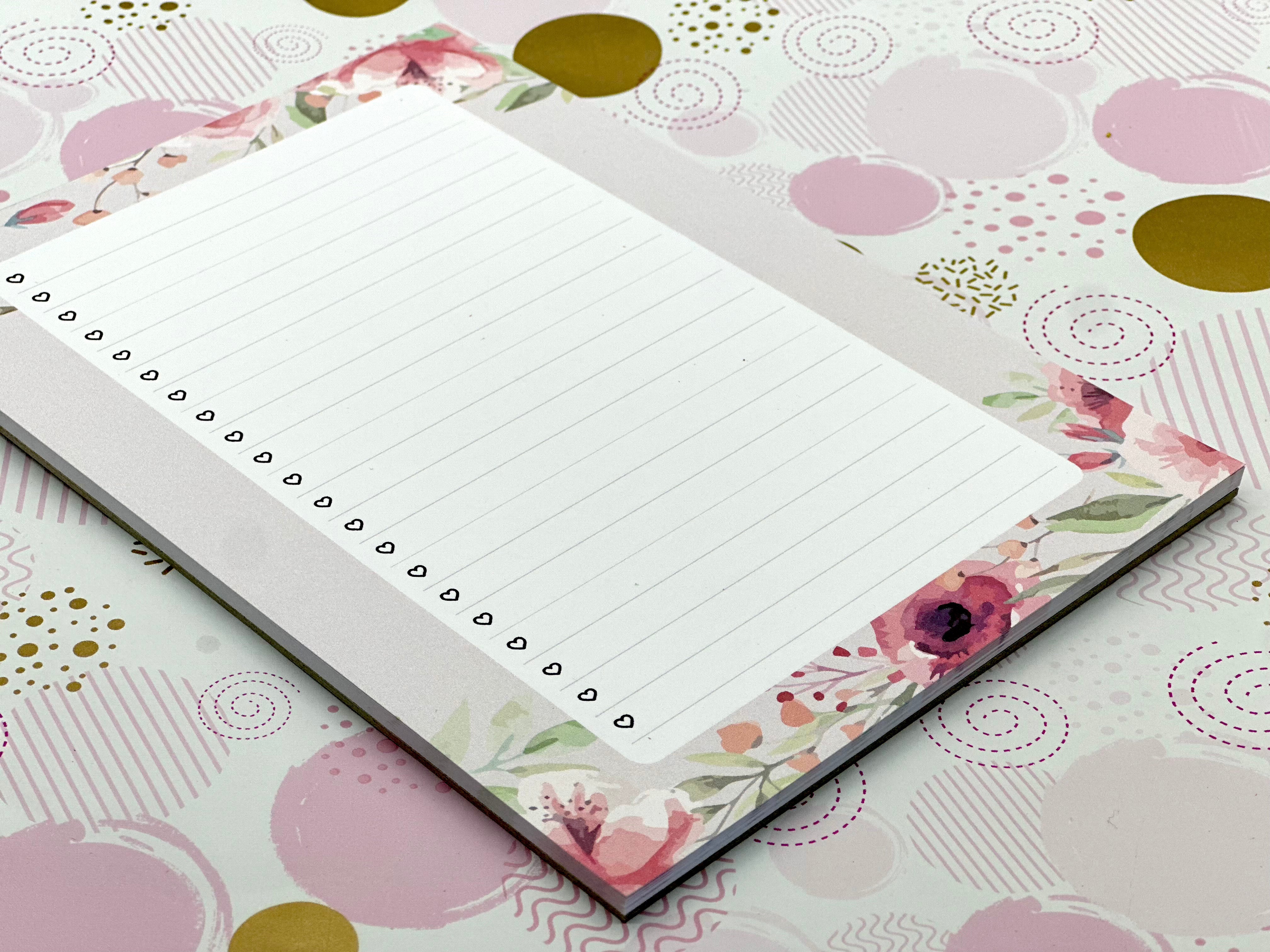 A5 Peony To DO List Note Pad