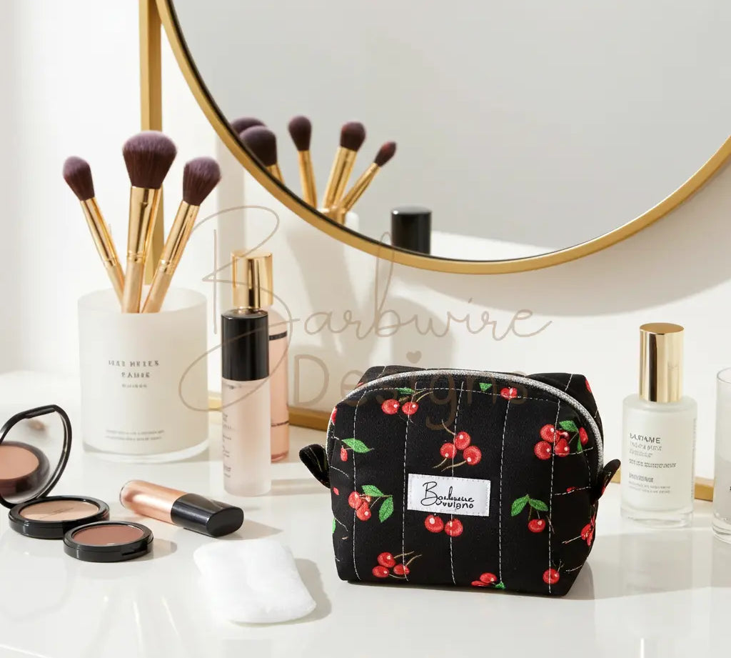 Makeup Pouch Barb Wire Designs
