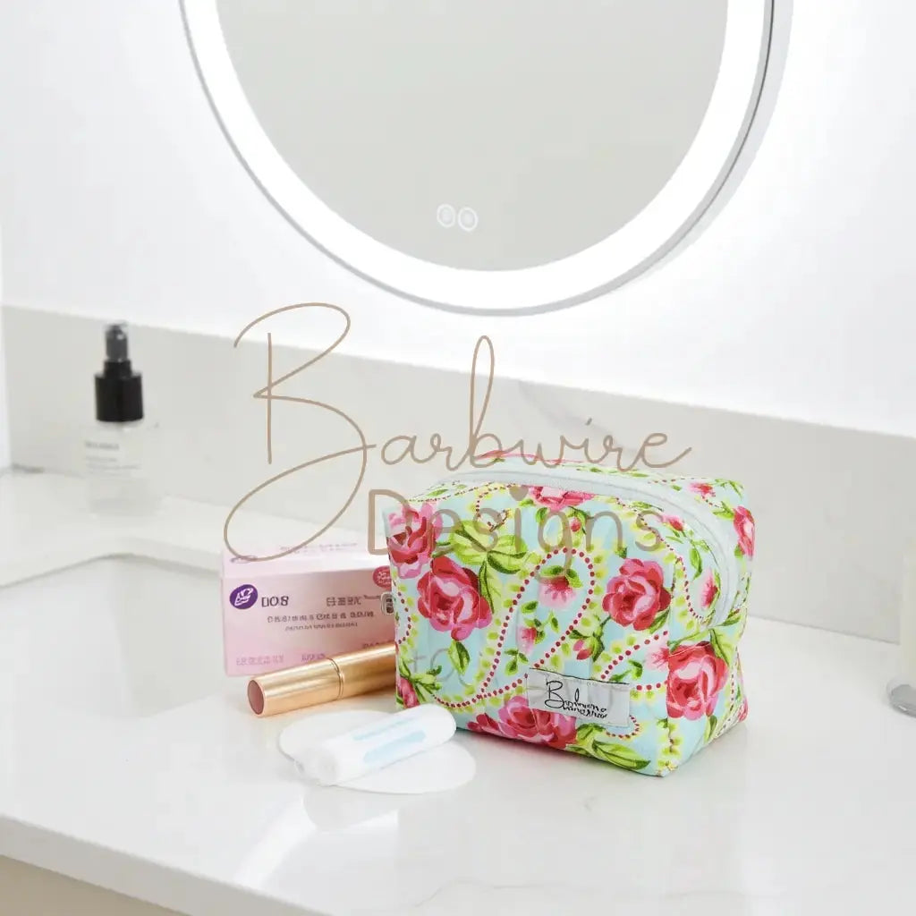 Monday Mini Makeup Pouch Toiletry Pouch Mini Barb Wire Designs