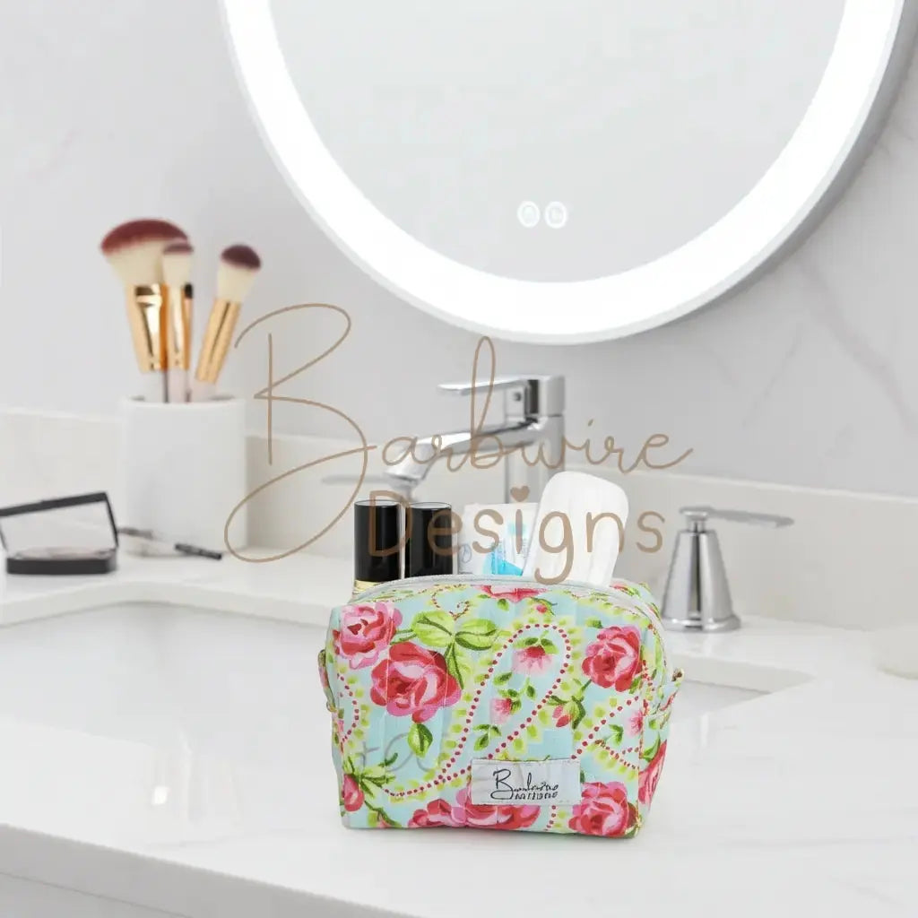 Monday Mini Makeup Pouch Toiletry Pouch Mini Barb Wire Designs