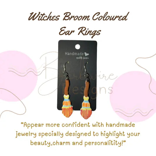 Witches Broom Ear Rings Barb Wire Designs